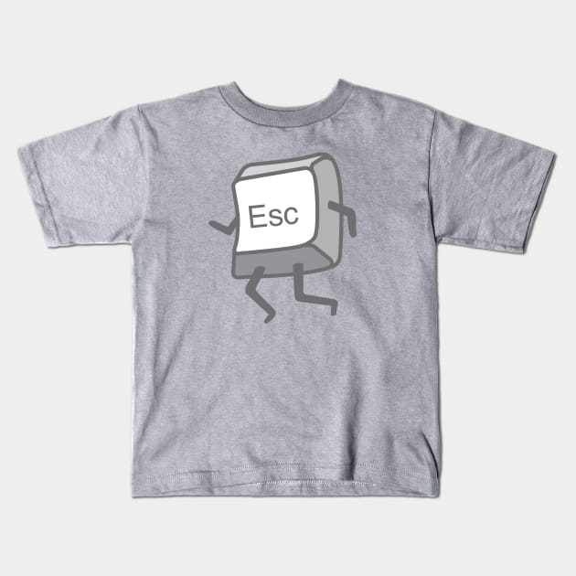 Escape Button Kids T-Shirt by DetourShirts